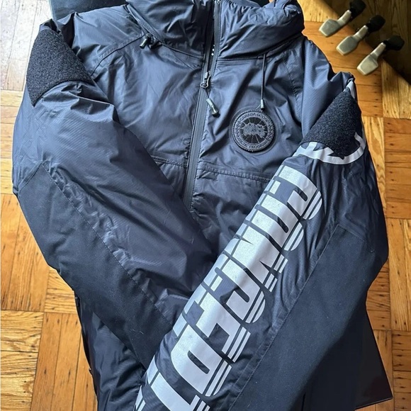 Canada GooseConcepts Black Reflective Denary Jacket PARKA (REMOVEABLE HOOD)